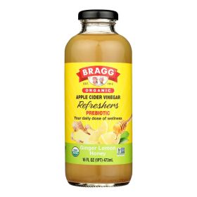Bragg - Apple Cider Vinegar Ginger Lemon Honey Refresh - Case Of 12-16 Fz