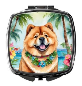 NEW Chow Chow Luau Compact Mirror Decorative Travel Makeup Mirror for Women Girls Gifts Pocket Makeup Mirror Folding Handheld (Default: Default)